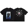 Camiseta Vintage Suelta de Manga Corta con Cuello Redondo Lavada y Desgastada Estilo Americano San Miguel 2026 para Hombres y Mujeres Moderna