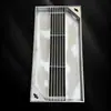 Tapa de registro lineal de acero inoxidable 304 con marco, Rejilla cuadrada de ingeniería de drenaje de doble cara para agua de lluvia, Tapa de registro a prueba de cinco