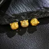 Accesorios de Cuentas Hucha Chapadas en Plata S925 con Oro de 24K con Agujeros Rectos para Joyería Artesanal DIY Versátiles Cuentas Espaciadoras para Pulseras con Agujero Pasante