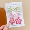 Pinzas para el Cabello de Estrella Lindos Clips Pequeños de Colores Accesorios para el Cabello Pinzas Laterales para Mujer Estilo Coreano Pasadores de Estrella de Cinco Puntas Pinzas para el Flequillo Venta al por Mayor