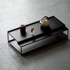 Mesa de té de hierro forjado de estilo japonés Shore Hall, sala de estar, pequeña ventana abierta, mesa de té de burbujas secas de hierro puro hecha a mano, mesa Kang