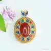 Pingente de Cristal Morango Natural Ai Yu Colar de Cristal Borboleta Esmaltada Joias Vintage Atacado S5021304L