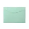 Bolsa de plástico A4 con broche de presión de seda de 18 colores engrosada, impermeable para documentos de oficina, bolsa de archivo de PP, transparente de gran capacidad, bolsa de almacenamiento para exámenes