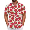 Camisa Havaiana Transfronteiriça Peça Única Masculina Praia Tamanho Grande Casual Estampada em 3D Manga Curta Camisa de Férias à Beira-Mar Tendência