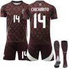 Camisa de futebol profissional do México 2024 Copa América nº 22 Lozano 14 Sanchez Seleção Nacional Comércio Exterior