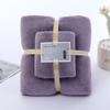 Venta al por mayor del fabricante Juego de Toallas de Coral Fleece y Toallas de Baño, Engrosado y Absorbente, Combinación de Juego para Padres e Hijos, Toalla de Regalo