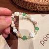 Pulsera de cerámica con diseño de elefante color macarrón, ideal para primavera y verano, combina con todo, 2023.