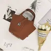 2025 Nuevo Bolso Balde Europeo y Americano con Cierre Bolso de Mano Bolso para Mujer Gran Capacidad de un Solo Hombro Cruzado de Pu