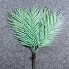 Set de Plantas Verdes Transfronterizo con 9 Hojas Grandes de Hierro de Palma Areca y Drácena, Adecuado para Decoración Interior y Exterior, Flores Artificiales