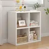 Estantería de Piso Estante de Almacenamiento Sala de Estar Hogar Gabinete Bajo Gabinete de Almacenamiento Gabinete de Almacenamiento para Dormitorio Gabinete de Rejilla Ventana Saliente Librero Pequeño