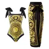Traje de baño para mujer transfronterizo europeo y americano 2025 Bikini de playa Traje de baño de tirantes para nadar Bikini vintage