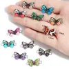 Acessórios de Joias Populares DIY Borboleta Estampada Pingente Duplo Acessórios Componentes de Joias Fecho de Elo para Pulseira W566