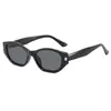 Óculos de Sol Verão Feminino Cat-Eye Retro Novo Transfronteiriço Cor Cacau Tendência Hot Girl Férias Óculos de Sol Ins