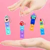 Pendente de Silicone com Bolhas Longo Vertical Alívio de Estresse Brinquedo Infantil Pingente de Silicone Comestível Boneca Fofa Acessório Criativo