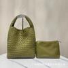 Cross-border estilo saco tecido feminino primavera e verão saco pequeno e leve feminino saco de grande capacidade cesta de legumes bolsa