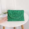 Bolso Tejido Estilo Coreano Ins de Venta Caliente Transfronterizo Nuevo Bolso Tejido de Pelo de Maíz Nicho para Mujer Clutch de Moda Monedero