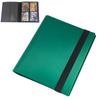 Libro de 9 bolsillos con correa negra para 360 tarjetas, libro de tarjetas de juego de estrellas, colección de tarjetas de juego de animación, libro de tarjetas al por mayor, 4 rejillas de palacio
