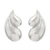 Nuevos Pendientes Transfronterizos Europeos y Americanos de Acero de Titanio con Forma de Corazón, Pendientes con Textura de Gota de Agua Ovalada y Corazón de Melocotón, Pendientes de Acero Inoxidable para Mujer