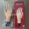 Modelo de Mano para Práctica de Manicura Modelo de Mano de Hombre Soporte Mano Protésica Mano Suave Artificial con Soporte Fijo de Escritorio Exhibición