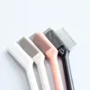 Peine para Cejas de Doble Extremo, Cepillo para Cejas, Pincel de Maquillaje Rizador de Pestañas, Peine Espiral Biselado para Pestañas, Cepillo de Doble Propósito Todo en Uno, Cepillo Portátil para Cejas