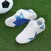 Nuevos Zapatos de Fútbol Transpirables Douchuan para Niños y Niñas, Estudiantes de Primaria, con Hebilla Giratoria, Tacos TF, Zapatos de Entrenamiento de Fútbol, Transfronterizo
