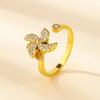 Anillo giratorio de descompresión transfronterizo de Amazon, con diseño de personalidad creativa femenina, anillo ajustable abierto.