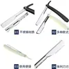 Nuevo Rasurador Plegable Manual para Afeitar y Recortar Patillas Herramienta de Barbero Filo de Navaja Hoja Reemplazable Rasuradora