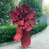 Flores de Papel Artesanais para Casamentos, Flores de Arte em Papel para Vitrines, Grandes Arranjos Florais Decorativos, Grandes Decorações de Fundo