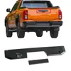 Adecuado para Mitsubishi 23 Triton Modificación Decoración del Tazón de la Puerta del Portón Trasero Abs Interior del Coche Fibra de Carbono Superficie Brillante Pegatina