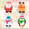 Juguete de Vinilo para Perro Forma de Reno Navideño Muñeco de Nieve Pingüino Juguete Sonoro Juguete de Pelota Limpiadora de Dientes para Mascotas