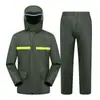 Conjunto de Impermeable y Pantalón de Lluvia, a Prueba de Tormentas de Cuerpo Completo, Reflectante, para Hombres y Mujeres, Adecuado para Pesca, Conducir, Reparto, Ciclismo al Aire Libre y Uso de Bicicleta Eléctrica