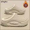 Pantuflas de Algodón para Invierno 2026 para Mujer, Impermeables, Adecuadas para Hombres para Usar Afuera al Conducir, Antideslizantes, Engrosadas, Forradas de Felpa, Pantuflas de Espalda Cerrada para Uso en Casa