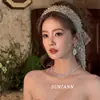 Diadema de Lentejuelas Plateadas con Borde Ancho, Accesorio para el Cabello de Vestido de Princesa de Alta Gama, Adorno para el Cabello de Cinta para Mujeres
