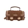 Nuevos Bolsos de Moda Otoño/Invierno 2026 para Mujer Bolso Cruzado Retro de Correa Ancha Versátil Bolso Boston de Mano Ins