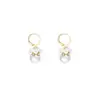 Pendientes etéreos de perlas florales para mujer, diseño de nicho de lujo ligero, pendientes de estilo vintage de alta gama
