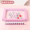 Mini Mahjong para jogar com as mãos, tamanho pequeno e portátil para viagens, popular online, mini Mahjong para uso externo, em dormitórios, acampamentos, em casa