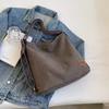 Bolso de lona gran capacidad Bolso de hombro estilo ins para mujer artístico combinable estudiante primavera casual viajero bolsa de mamá