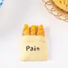 Simulação de produção de fábrica grande brincadeira de comida baguete tomate tomate resina criativa acessórios joias DIY