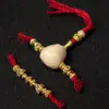 Accesorios de Vidrio Hechos a Mano para DIY, Tres Vías Arena Dorada, Accesorios de Cuentas Espaciadoras para Joyería DIY, Versátiles y de Moda, Xingyue