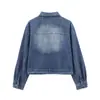 Ins estilo europeo y americano transfronterizo 2026 nueva moda elegante ropa de trabajo para mujer chaqueta vaquera lavada y jeans desgastados