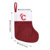 Decoraciones Navideñas Transfronterizas Calcetines Navideños con Letra Inglesa Roja Pequeño Colgante Decoración para Fiesta Bolsa de Regalo para Niños