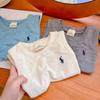 Em Stock! Colete Infantil Ultrafino 2025 Verão Bordado Sem Mangas Algodão Camiseta para Meninos e Meninas, Colete Respirável para Bebês Meninos