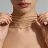 Collar de 26 Letras Más Vendido Transfronterizo Acero Inoxidable Chapado en Oro Real de 18K Cadena para Clavícula Versátil de Moda Joyería de Acero de Titanio