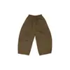 Pantalones casuales plisados de algodón puro estilo coreano Nuomi Wanzi para niñas, pantalones largos divididos curvos, otoño 2026