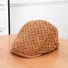 Nuevas gorras de boina de lunares para otoño e invierno, estilo artístico y retro, estilo callejero británico, sombreros de moda para mujer, gorras de pintor, venta al por mayor