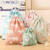 Bolsa de almacenamiento con cordón de algodón y lino de producción propia, bolsa para terminar ropa, bolsillo para guardar zapatos de viaje, bolsa para artículos diversos, bolsa para ropa interior