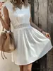 Vestido novo de renda com retalhos para estação independente transfronteiriça 2023