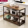 Estante de Cocina de Pie Estante Simple Multicapa Estante de Almacenamiento Gabinete para el Hogar Estante de Almacenamiento Multifunción para Microondas
