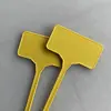 Etiquetas de Plástico Amarillas para Plantas, Suministros de Jardín, Etiquetas Marcadoras, Estacas para el Suelo, Herramientas de Jardinería