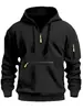 Sudadera de Terciopelo Nueva Otoño e Invierno Transfronteriza 2025 Sudadera con Capucha y Cremallera Deportiva Casual Europea y Americana Chaqueta Sudadera Top